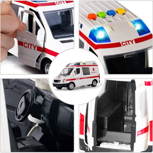 ماشین آمبولانس اسباب بازی موزیکال Musical AMBULANCE Car 1:16_اسباب بازی